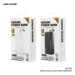 WEKOME WP-299 30000MAH RESION SERIES POWER BANK (2.4A) - Black