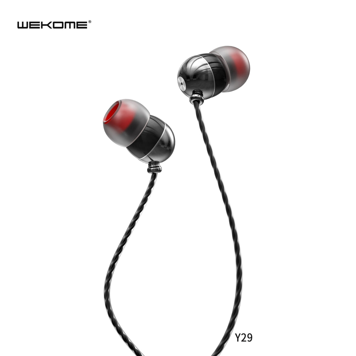 WK Y29 WIRED EARPHONE , Earphone , Best wired earphone with mic ,  3.5mm jack wired earphone , 3.5mm headset for mobile phone , universal 3.5mm jack wired earphone
