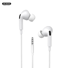 WK Y31 Earphone , Wired Earphone , Best wired earphone with mic , Hifi Stereo Sound Wired Headset , sport wired earphone , 3.5mm jack wired earphone , 3.5mm headset for mobile phone , universal 3.5mm jack wired earphone