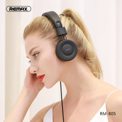 REMAX RM-805 Headphone Earphone Wired, Earphone Best wired earphone with mic ,Hifi Stereo Sound Wired Headset ,sport wired earphone ,3.5mm jack wired earphone ,3.5mm headset for mobile phone ,universal 3.5mm jack wired earphone