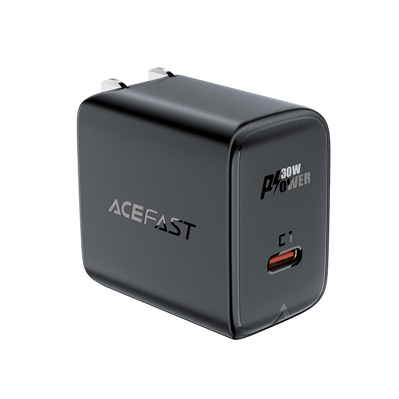 ACEFAST A23 PD30W GAN SINGLE USB-C CHARGER - BLACK