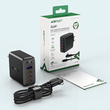 ACEFAST A39 PD100W GAN (3*USB-C+USB-A) CHARGER SET WITH TYPE-C TO TYPE-C