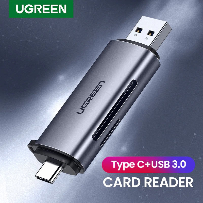 UGREEN OFFICIAL Card Reader USB 3.0 Type C to SD Micro SD TF Adapter