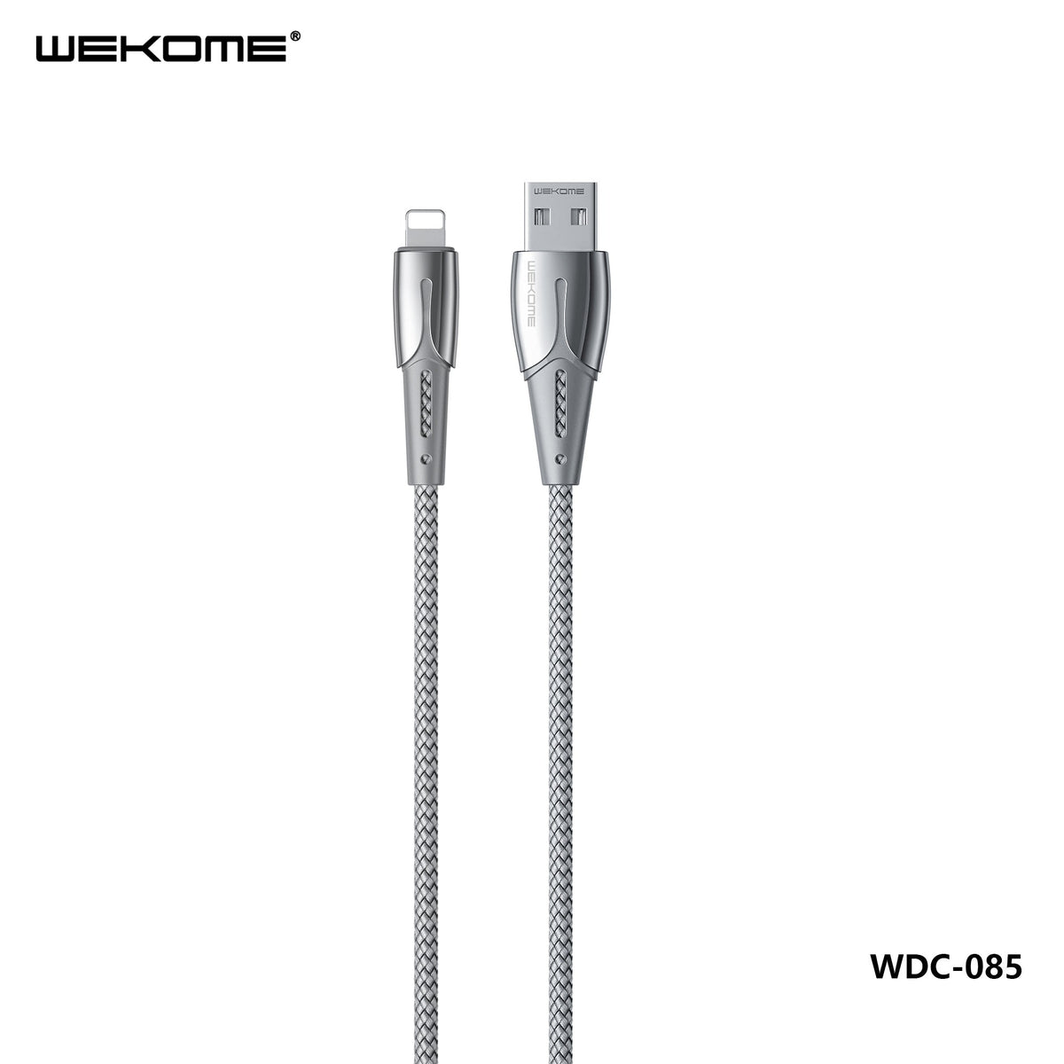 WEKOME (WDC-085I) GOLDSIM TOP ZINC ALLOY DATA CABLE FOR IPH (1.2M) - Silver