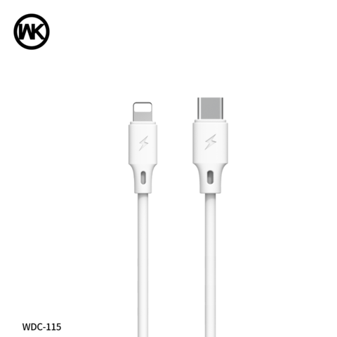 WK (WDC-115i) FULL SPEED PRO SERIES PD 20W FAST CHARGING CABLE TYPE-C TO IPH (1M), 20W PD Charging Cable, iPhone cable, Full Speed Charging PD Cable, Fast Charging Cable