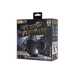 REMAX RB-750HB WIRELESS GAMING HEADPHONE,Gaming Headphone,Gaming Bluetooth Headphone,Best Gaming Headphone,Gaming Wireless Bluetooth Headset,Gaming Headset Bluetooth Earphone (Black)