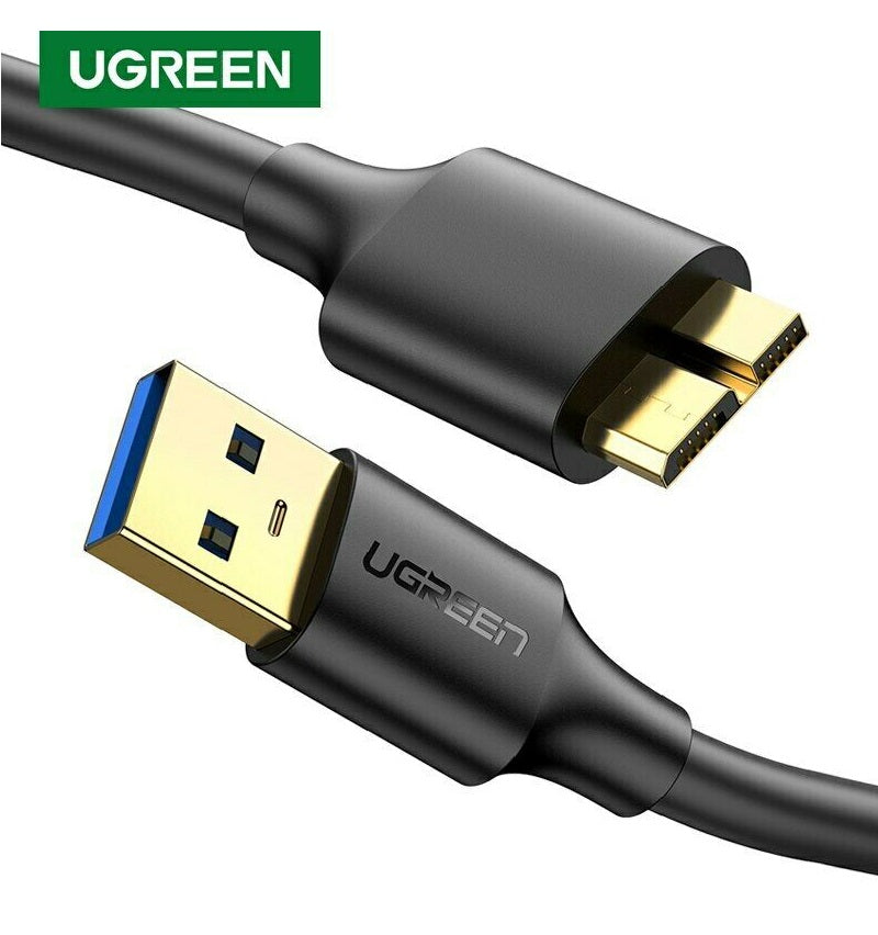 UGREEN US130 USB 3.0 A Male to Micro B Male Cable Super Speed Charging and Data Sync Cord (1m) Black - Intl